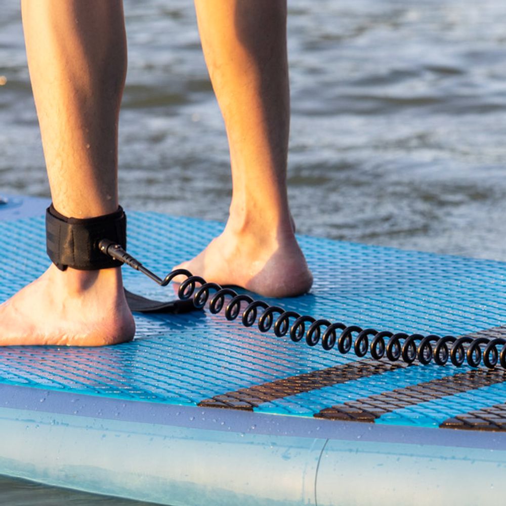 Paddle Board Leash Coiled - Para HEYTUR, corda de segurança enrolada
