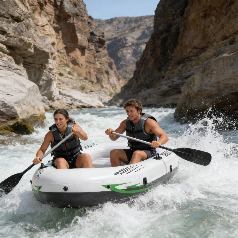 Kayak Inflatable 2 Person - Caiaque Inflável para 2 Pessoas, Impermeável,