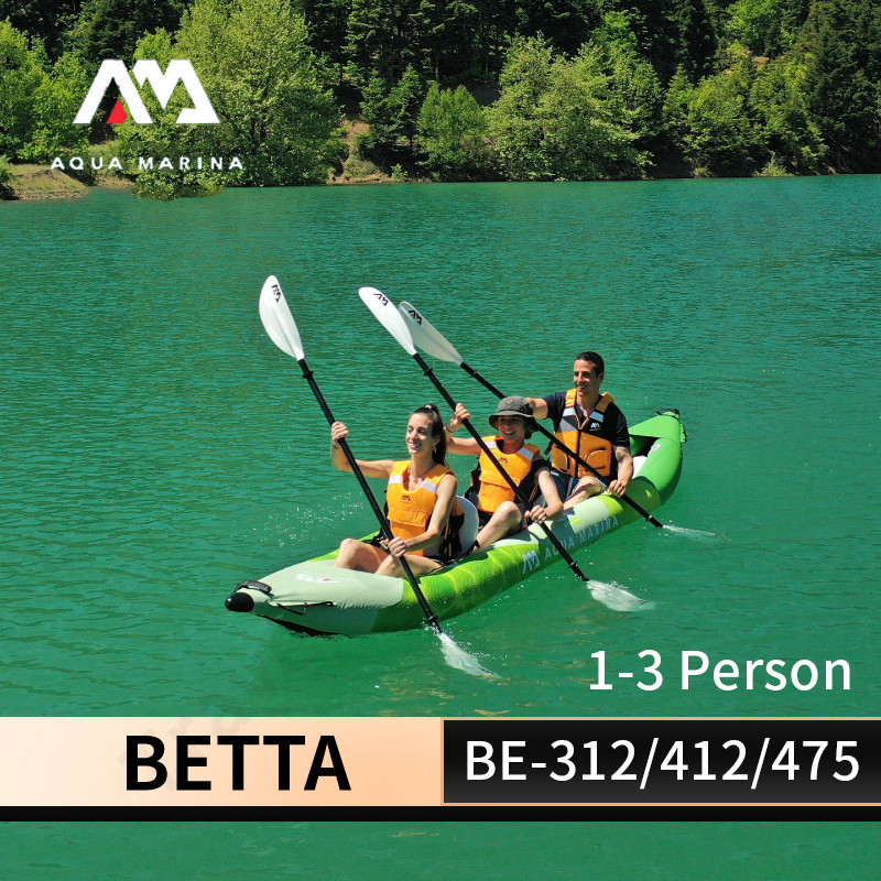 AQUA MARINA BETTA Caiaque Infl - Inflatable Kayak 3 Person avaliação e preço