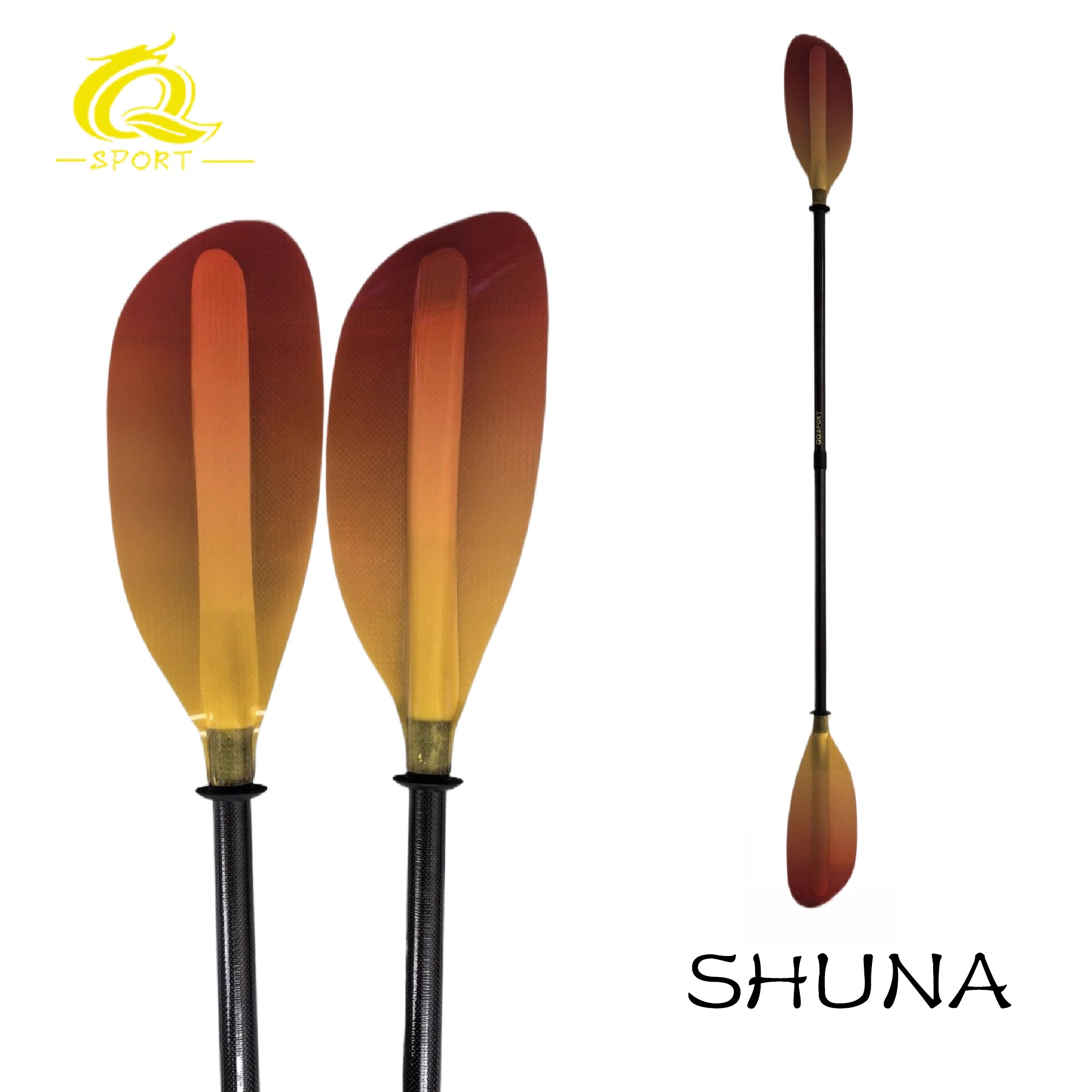 Remo para caiaque QQSPORT, 2 p - Kayak Paddle Carbon 2 Piece avaliação e preço