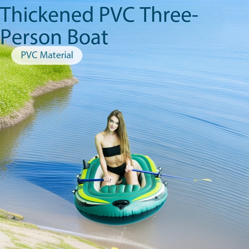 Barco Inflável de PVC Reforçad - Inflatable Kayak 3 Person avaliação e preço