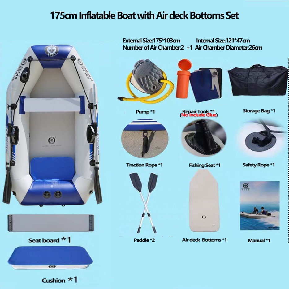 Barco Inflável de PVC de 3 Cam - Inflatable Kayak 3 Person avaliação e preço