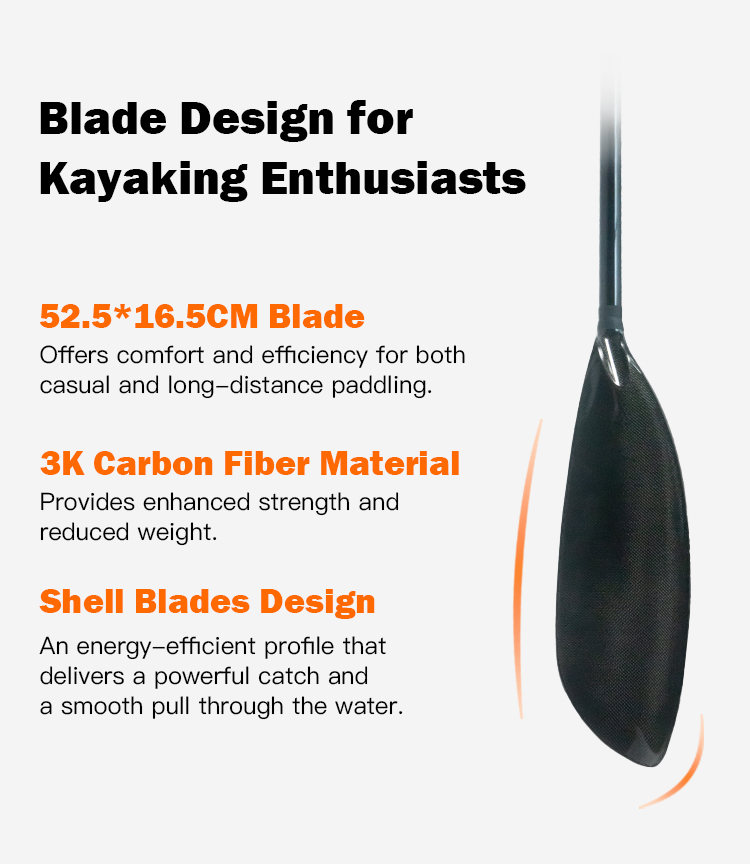 Remo de Caiaque em Fibra de Ca - Kayak Paddle Carbon 2 Piece avaliação e preço