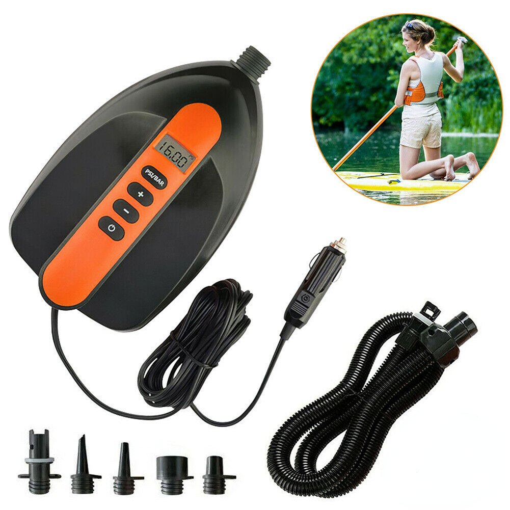Duplo estágio bomba de ar elét - Paddle Board Electric Pump 20Psi avaliação e preço